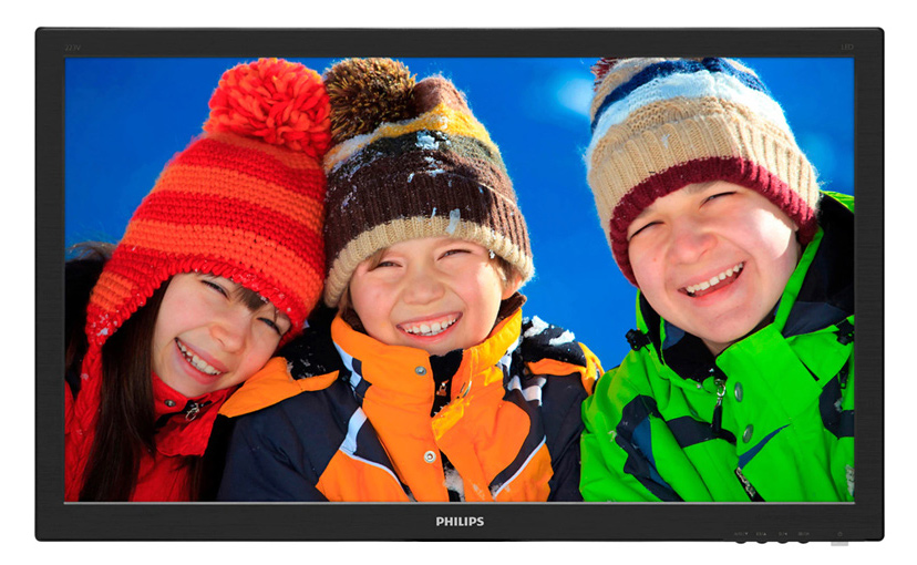 PHILIPS used οθόνη 223V5L LED, 21,5" Full HD, VGA/DVI, χωρίς βάση, GA