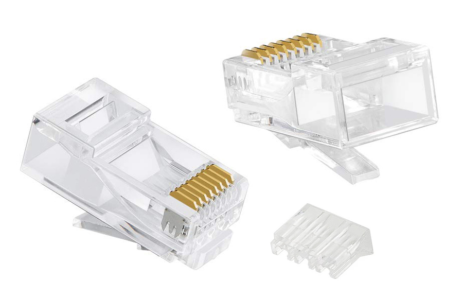 POWERTECH βύσμα RJ45 CAB-N352, Cat 6/6a UTP, modular, διάφανο, 50τμχ