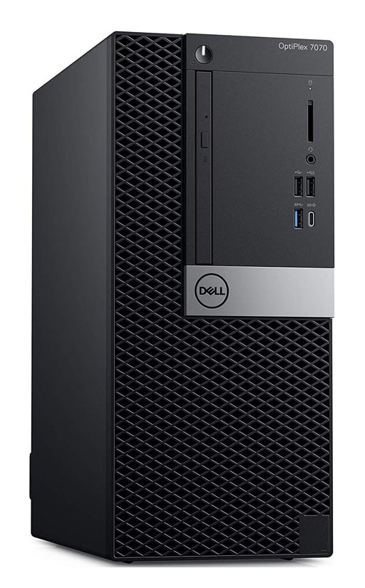 DELL PC OptiPlex 7070 MT, Factory Refurbished Grade A, i5-8500, 8GB, 500GB, DVD-RW, Windows 10 Pro