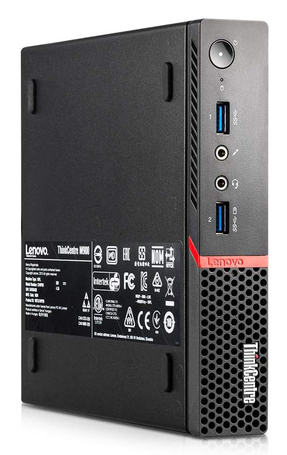 LENOVO PC ThinkCentre M900 Tiny, Refurbished Grade A Repainted, i5-6400T, 4GB, 500GB, FreeDOS