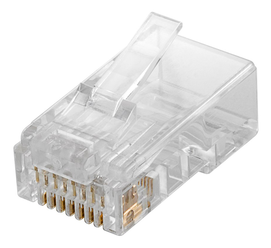 GOOBAY βύσμα RJ45 72500, CAT 5e UTP, διάφανο, 10τμχ