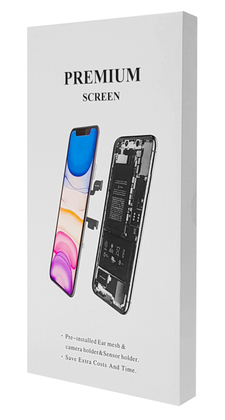 TW INCELL LCD ILCD-016 για iPhone ΧS, camera-sensor ring, earmesh, μαύρη