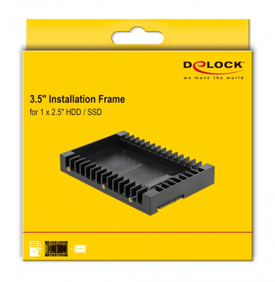 DELOCK tray μετατροπής από 3.5 σε 2.5 18364, 6 Gb/s, μαύρο