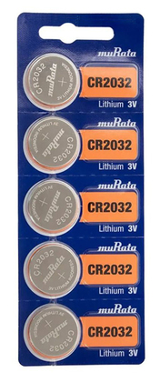 MURATA Μπαταρία λιθίου CR2032, 3V, 5τμχ