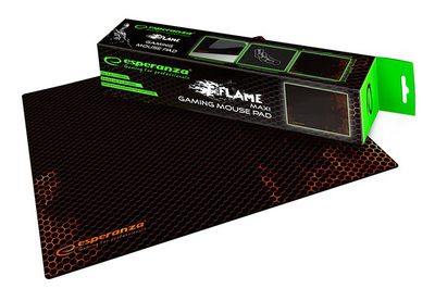 ESPERANZA gaming mouse pad Flame EGP103R, 400x300x3mm, μαύρο-κόκκινο