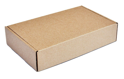 Χαρτοκιβώτιο συσκευασίας PAP-0002, τρίφυλλο, 20x13x3.5cm, καφέ, 100τμχ