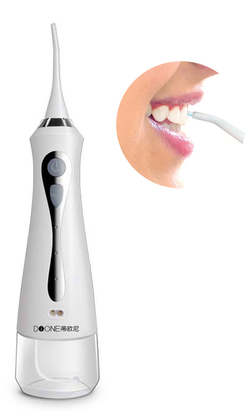 DIONE συσκευή καθαρισμού δοντιών C9, με 3 επίπεδα πίεσης, 230ml, λευκή
