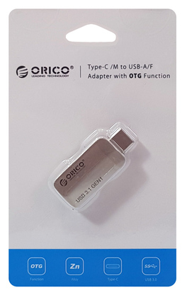 ORICO αντάπτορας USB-C σε USB 3.1 CTA2, 5Gbps, 3A, ασημί