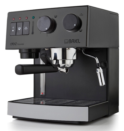 BRIEL μηχανή espresso ES62A, 19 bar, μαύρη