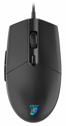 ROAR ενσύρματο gaming ποντίκι RR-0012, oπτικό, 6400DPI, 6 πλήκτρα, μαύρο