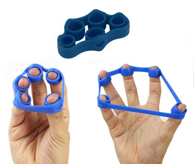 Λάστιχο έκτασης δακτύλων GYM-0023, 7.5 x 5mm, 5kg, μπλε
