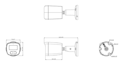 LONGSE IP κάμερα BMSCFG200, 2.8mm, 2MP, αδιάβροχη IP67, PoE