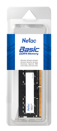 NETAC μνήμη DDR4 UDIMM NTBSD4P26SP-08, 8GB, 2666MHz, CL19