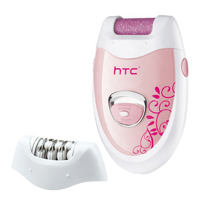 HTC αποτριχωτική μηχανή HL-022, 2 σε 1, επαναφορτιζόμενη, ροζ