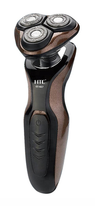 HTC ξυριστική μηχανή GT-607, επαναφορτιζόμενη, 4D κεφαλή, μαύρη