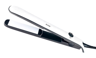 HTC ισιωτική μαλλιών JK-6016, 200°, 35W, λευκή-μαύρη