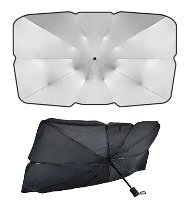 Ομπρέλα ηλιοπροστασίας παρμπρίζ αυτοκινήτου AG145B, 75 x 130cm