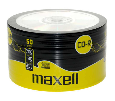 MAXELL CD-R 700ΜΒ/80min, 52x speed, spindle pack 50τμχ