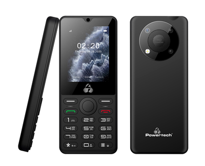 POWERTECH κινητό τηλέφωνο Milly Big II, 2.4", με φακό, μαύρο