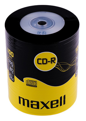 MAXELL CD-R 624037, 700ΜΒ, 80min, 52x speed, spindle pack 100τμχ