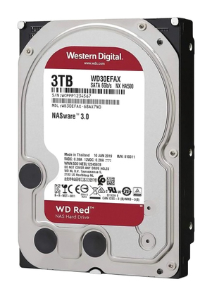 WD σκληρός δίσκος NAS 3.5" Red, 3TB, 256MB cache, 5400RPM, SATA III