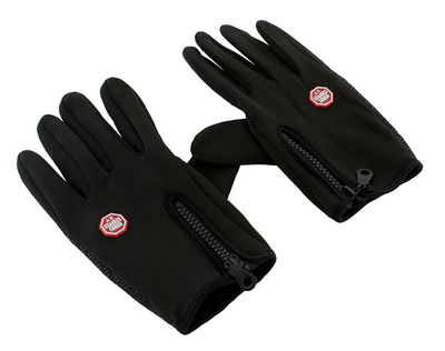 Γάντια ποδηλασίας BQ19I για οθόνη αφής, αντιολισθητικά, XL, μαύρα