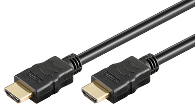 GOOBAY καλώδιο HDMI 2.0 61164, Ethernet, 4K/60Hz, 10.2Gbit/s, 15m, μαύρο