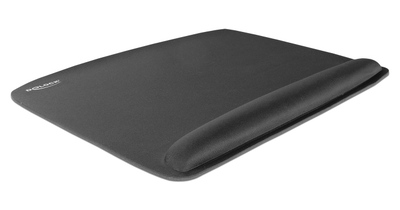 DELOCK mousepad για laptop με στήριγμα καρπού 12601, 320x420mm, μαύρο