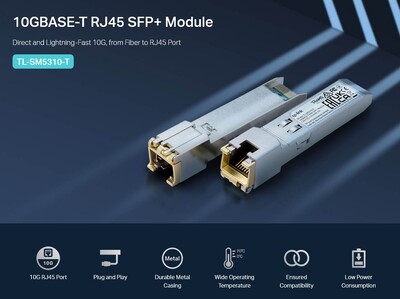 TP-LINK 10G BASE-T RJ45 SFP+ Module TL-SM5310-T, έως 30m, Ver. 1.0