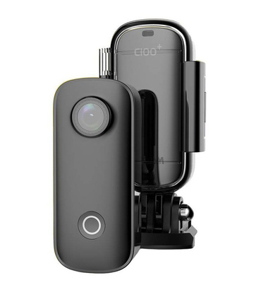 SJCAM mini action camera C100+, 4K, 15MP, Wi-Fi, αδιάβροχη, μαύρη