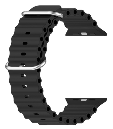 INTIME λουράκι σιλικόνης IT-058-BAND-BK για smartwatch 8 Ultra, μαύρο