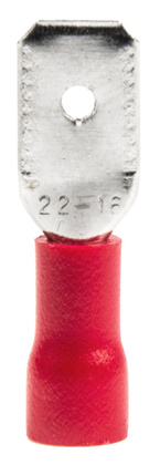 AMIO ακροδέκτες καλωδίων 03066 με μόνωση, 6.3mm, 0.5-1.5mm², 10τμχ