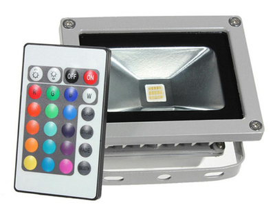 LED προβολέας ZD48 με τηλεχειριστήριο, RGB, 9.6W, IP65