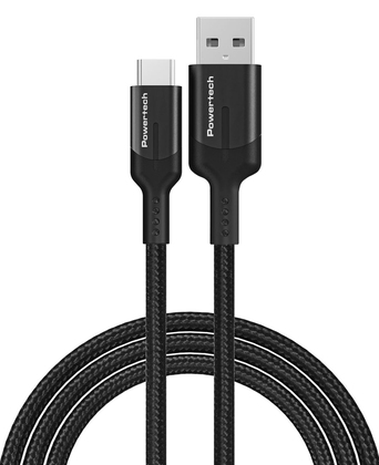 POWERTECH καλώδιο USB σε USB-C PTR-0134 PD 60W, 5Gbps, copper, 1m, μαύρο