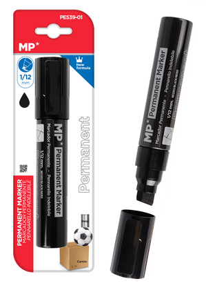 MP ανεξίτηλος μαρκαδόρος PE539-01, 1/12mm, μαύρος