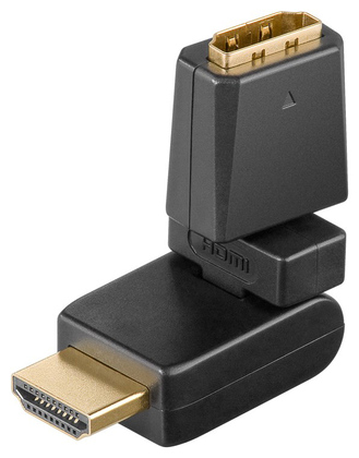 GOOBAY αντάπτορας HDMI 60757, 360° περιστρεφόμενος, 4K/60Hz, μαύρος