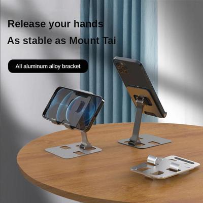 POWERTECH μεταλλική βάση smartphone/tablet PT-1159, 10", foldable, ασημί