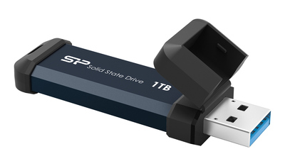 SILICON POWER εξωτερικός SSD MS60, 1TB, USB 3.2, 600-500MBps, μπλε