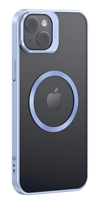 USAMS θήκη Geying US-BH856 για iPhone 15 Plus, διάφανη/μπλε