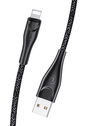 USAMS καλώδιο Lightning σε USB US-SJ391, 10W, 1m, μαύρο