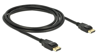 DELOCK καλώδιο DisplayPort 1.2 83806, 4K/60Hz, 21.6Gbps, 2m, μαύρο