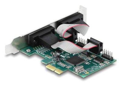 DELOCK κάρτα επέκτασης PCIe σε 4x RS-232 90410, 115.2Kbps