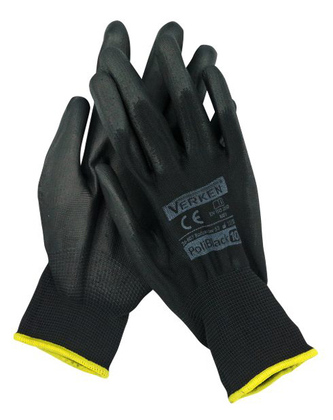 MOJE AUTO γάντια εργασίας 96-026, one size, μαύρο