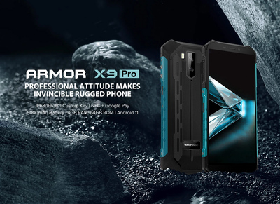 ULEFONE smartphone Armor X9 Pro, 5.5" 4/64GB 5000mAh IP68/IP69K, πράσινο