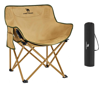 CAMEL CROWN πτυσσόμενη καρέκλα HUH-0195, 68x50x55cm, χακί