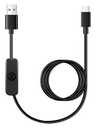 POWERTECH καλώδιο USB-C σε USB CAB-UC085 με διακόπτη, 10W, 2m, μαύρο