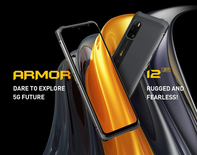 ULEFONE smartphone Armor 12 5G, 6.52", 8/128GB, IP68/IP69K, πορτοκαλί