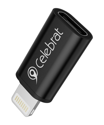 CELEBRAT αντάπτορας Lightning σε USB-C CA-03, 2A, 480Mbps, μαύρος