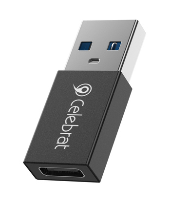 CELEBRAT αντάπτορας USB 3.0 σε USB-C CA-01, 3A, 5Gbps, μαύρος