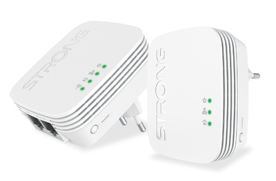 STRONG Powerline Kit POWERLWF600DUOMINI, 600Mbps, 300Mbps WiFi, 2τμχ
